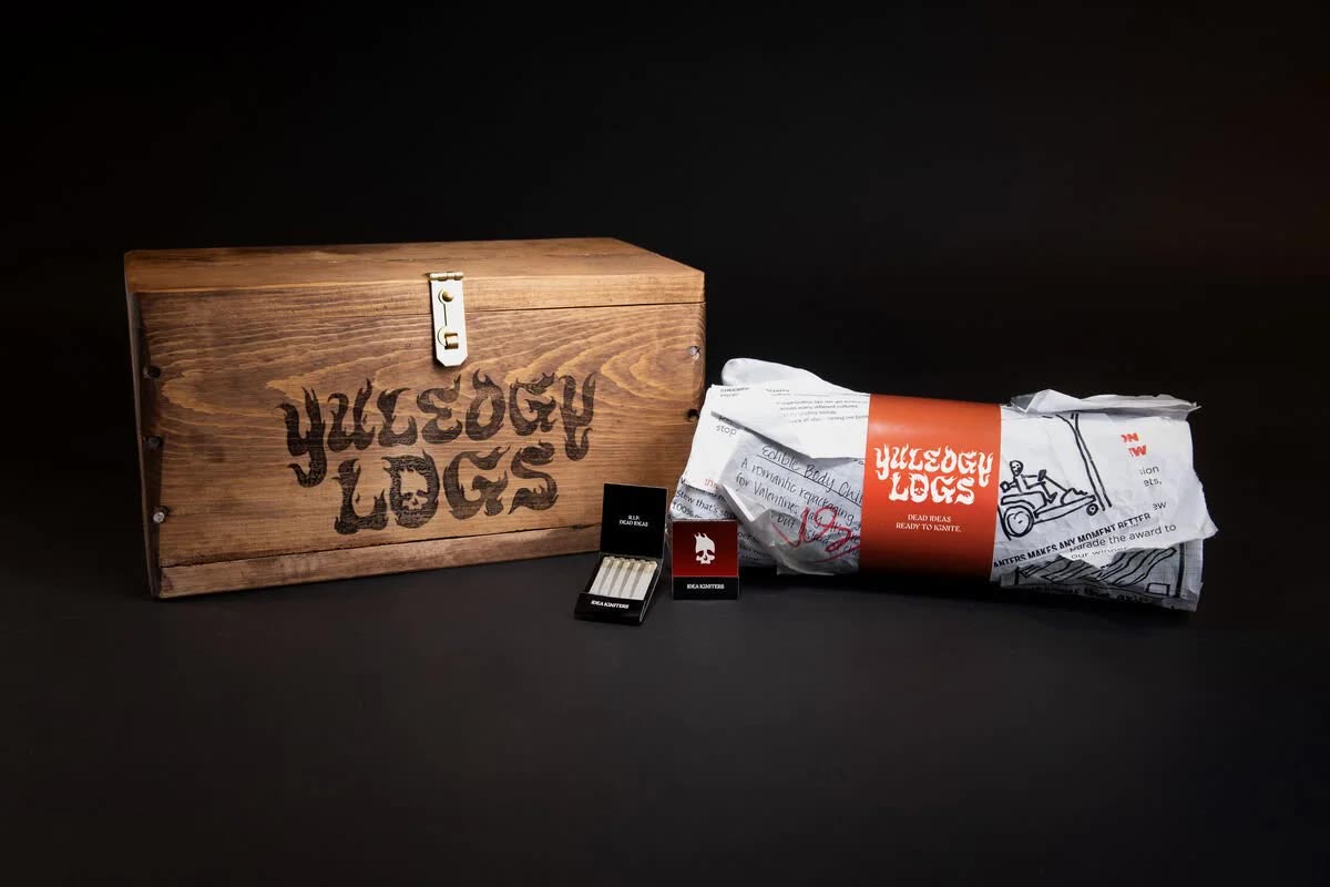 Yuleogy Log wrapped in dead ideas